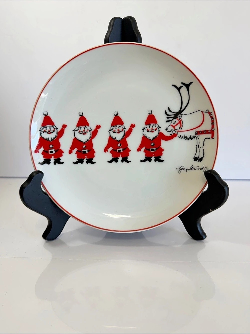 Vintage Georges Briard "Santa" 7.5" Salad Plate - Mid-Century Modern Japan